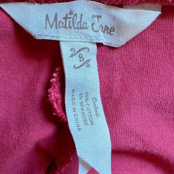 Matilda Jane Moments With You Hall Pass Scrappy Leggings Pants Red Polka Dot 8 - Picture 5 of 7